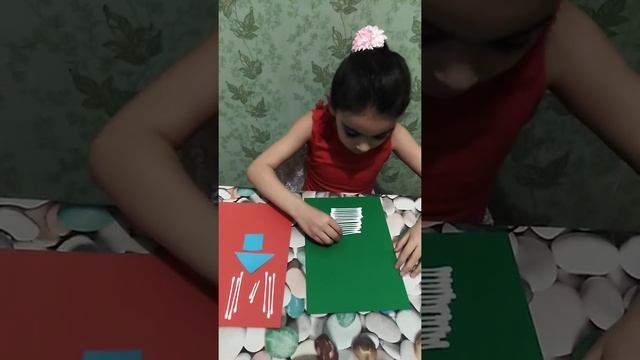 поделка из ватных палочек Домик смотреть онлайн