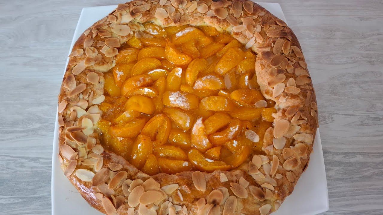 Абрикосовый пирог с миндальными лепестками ☆ Галета ☆ Apricot Pie