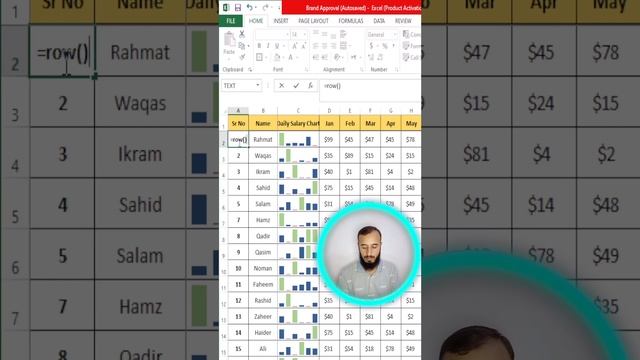 Excel shortcut to auto update row no | MS-excel | Tips and Tricks of Microsoft Excel | смотреть онлайн