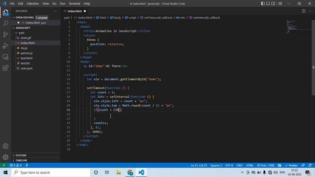 The Modern JavaScript Tutorial | Part 38 | Animations In JavaScript | Tech Quick Learner