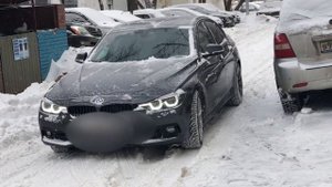 BMW F30 320d xDrive Russian winter test.