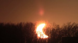 Солнечное затмение из окна МАОУ "Гимназия "Краснообская" 25.10.2022