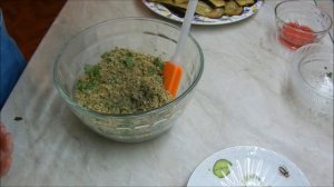 Рулетики из баклажанов с грецким орехом по-грузински
