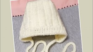 Вяжем шапочку-чепчик спицами для новорожденного