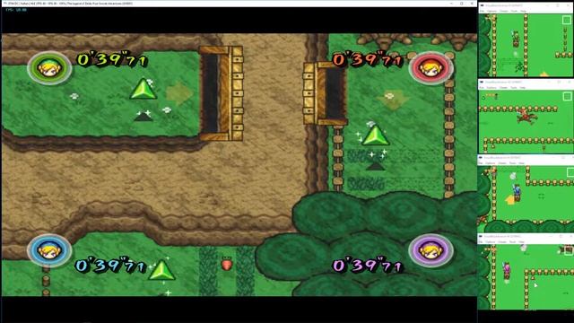 Four Swords Netplay Test  Buckling Broncos Minigame