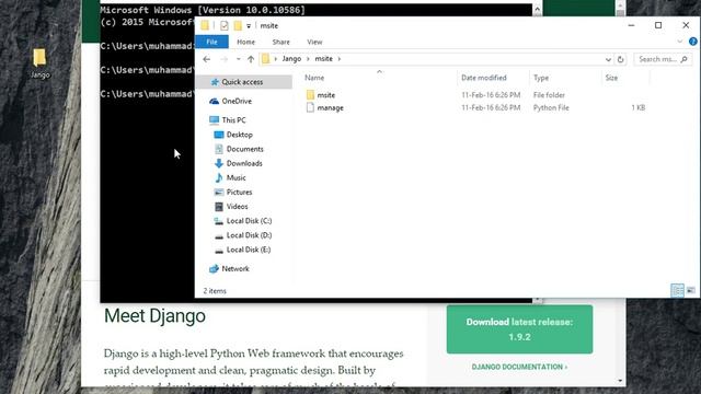 Python Website : How to install Django Web Development framework