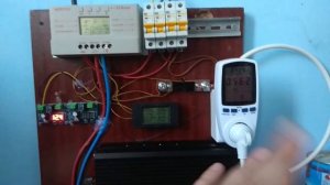 Выработка солнечной электро станции за день с двух панелей.