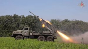 Боевая работа расчетов РСЗО «Град» ЗВО в зоне СВО