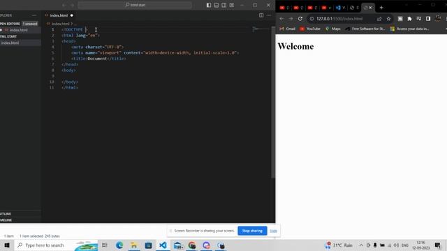 HTML Part-1 | Step-by-Step Tutorial for Beginners in Hindi | Web Development Free Course
