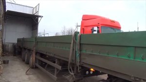 Шаланда, вид прицепа изнутри