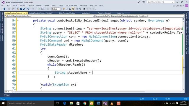 C# Tutorial Window Form 11 Database values in textbox if select Combobox YouTube смотреть онлайн