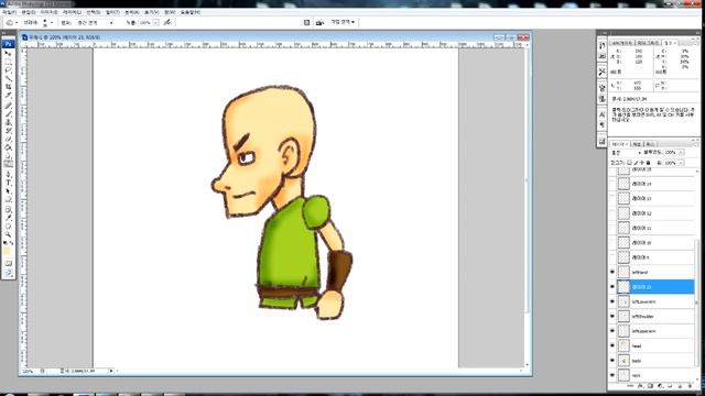 Making character for Spine2D resources with Photoshop. смотреть онлайн