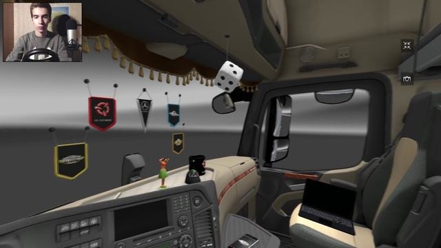 Euro Truck Simulator 2 [#81] - RusMap. DLC "Cabin Accessories" смотреть онлайн