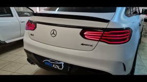 Mercedes GLE - притемнили задние фонари полиуретановой плёнкой, стекла затонировали Ultra Vision 50%