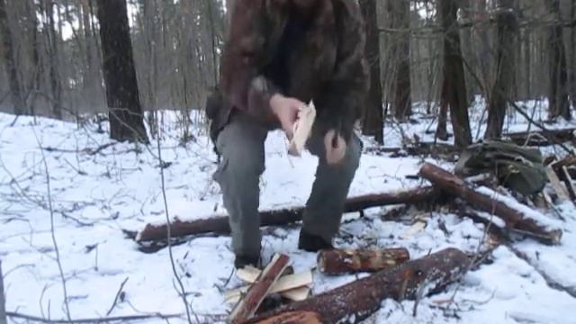 Лесной тест ножа GERBER Strongarm