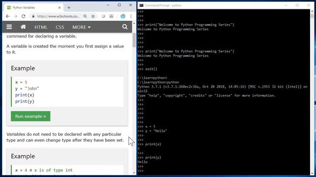 4. Python - Getting Started | Syntax | Variables | Numbers | Casting