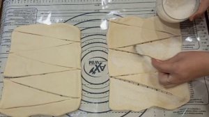 Круассаны из готового дрожжевого слоёного теста