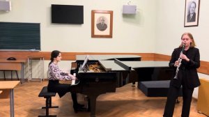 Р.Шуман- Три Пьесы-фантазии для кларнета и фортепиано op.73. Б.Ковач- Посвящение Р.Штраусу.