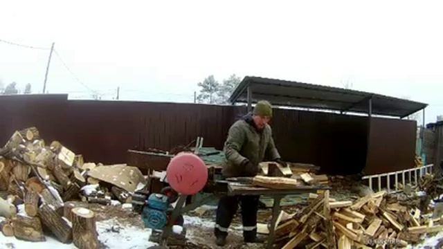 Реечный дровакол! Очередная рубка дров, ненарадуюсь! ?