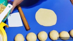 Учпучмак. Эчпочмак - Пирожок с мясом и картошкой. Татарская кухня.