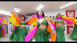 Восточные танцы в Белгороде. Групповой восточный танец живота с платком.
