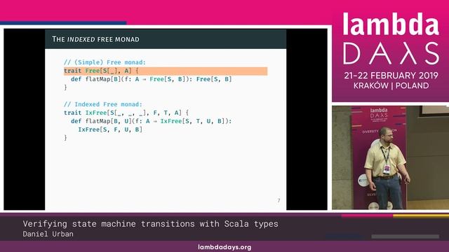 Daniel Urban - Verifying state machine transitions with Scala types | Lambda Days 2019 смотреть онлайн
