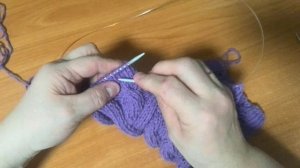 Очень красивый Аран спицами