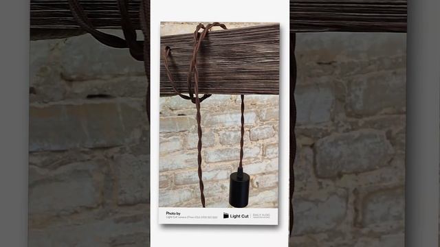Люстра лофт из дерева с подвесными лампами #stdlight #люстрасвоимируками #diycrafts
