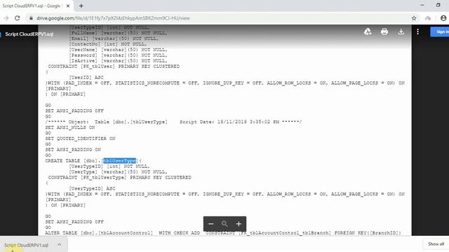 Business ERP Part 1-2 Database in Microsoft SQL Server