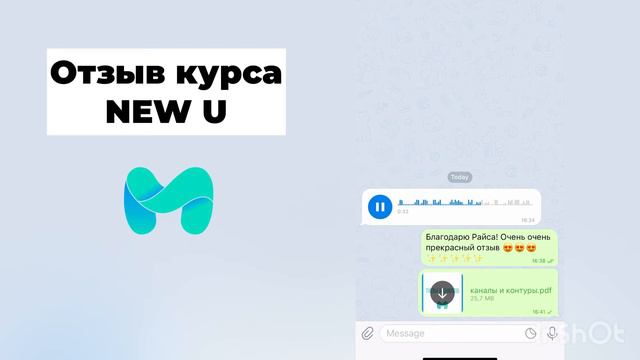 Отзыв о курсе new u 1 поток | от Райса смотреть онлайн