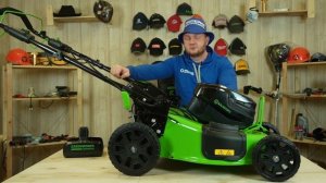 Аккумуляторные новинки green works 82V. Газонокосилка, воздуходув, триммер.