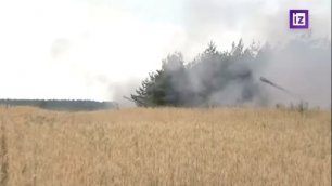 Работа батареи САУ -  обстрел позиций ВСУ в Приволье