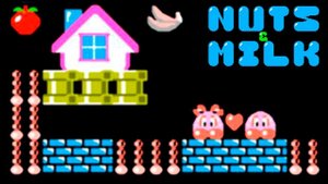 Nuts & Milk не полное прохождение веселой игрушечки Dendy Денди NES Nintendo Famicom