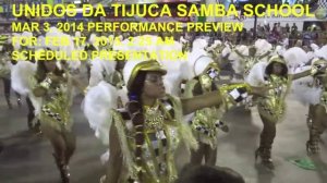 RIO CARNIVAL 2016 “UNIDOS DA TIJUCA” SAMBA SCHOOL PERFORMANCE PREVIEW, BY PAUL HODGE, HD 720p