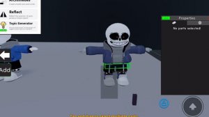 Making WEAK dust sans in obby creator!