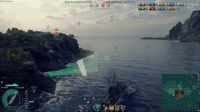 World of Warships T-61 Lone Wolf 158K смотреть онлайн