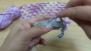 Крупная ажурная СЕТКА. Вязание крючком. knitting