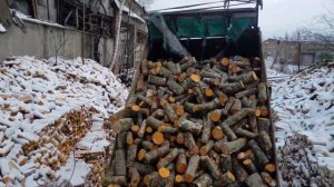 газон полон дров #газ3307 #газсамосвал #дрова