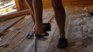 БАНЯ НА ВОДЕ своими руками, исправляю косяки (часть 16 )