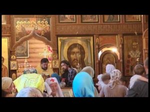 Причастие Евочки после крещения