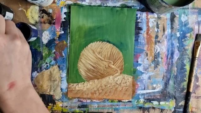 КЛУБОК и КОТ |?|Рисуем просто гуашью✌️ смотреть онлайн