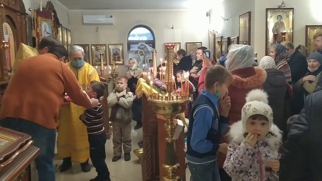 Память Святителя Николая. Причащение детей. 19.12.2020г. смотреть онлайн