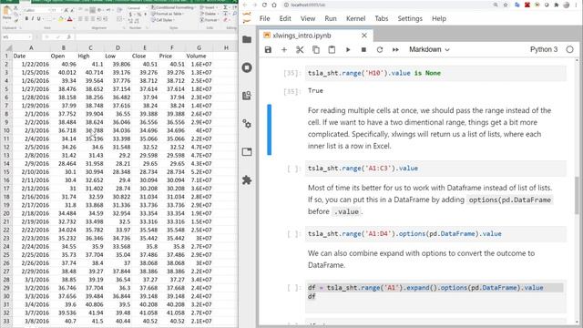 Integrating Excel with Python using xlwings смотреть онлайн