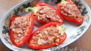 Перец, фаршированный мясом без риса