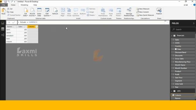 CURRENCY function (DAX) - DAX function CURRENCY In Power BI Desktop