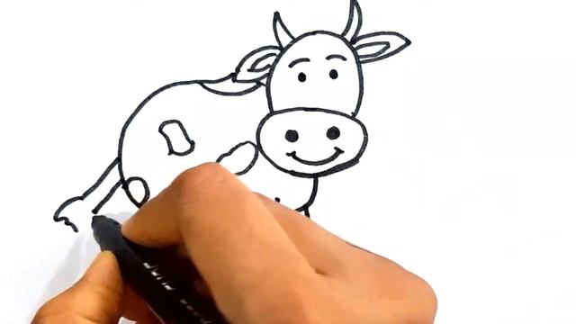How to draw a cow Как нарисовать корову смотреть онлайн