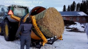 Измельчение сенажа, сена и соломы на корм: ELHO Rotor Cutter 1800_Обзор машины на финской ферме