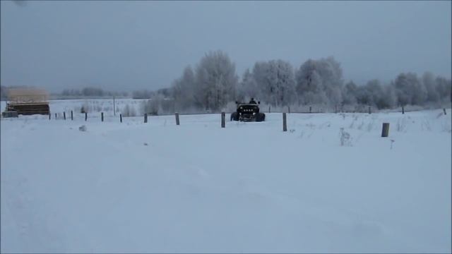 Испытания автомобиля УАЗ на шинах низкого давления Снежная целина смотреть онлайн