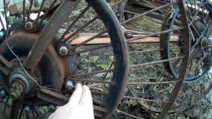 Грабли из мотоциклетных колес. Самоделки для минитрактора.