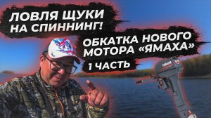 Рыбалка на щуку. Ловля щуки на джиг. рыбалка 2022. ОБКАТЫВАЮ НОВЫЙ МОТОР YAMAHA. fishing. ЧАСТЬ 1